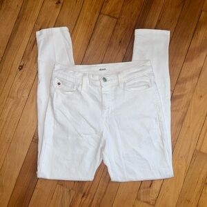 Hudson Blair White Skinny Ankle Length Jeans